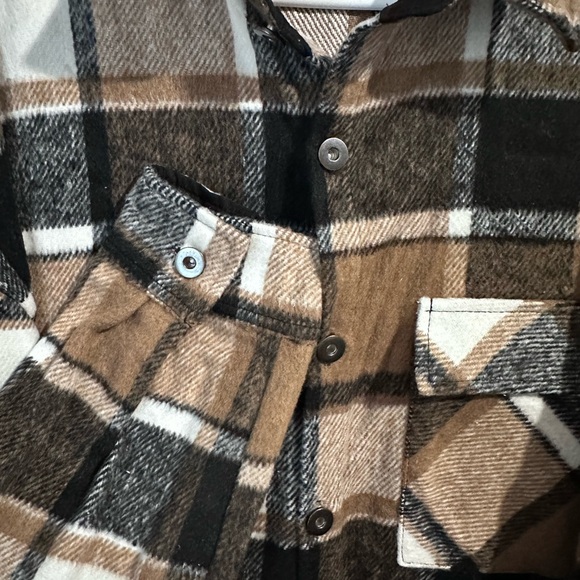 Manfinity Homme Loose Fit Men's Plaid Printed Jacket - Picture 3 of 6